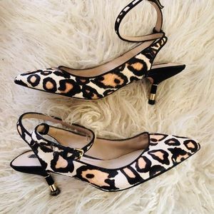 Zara woman leopard kitten heels 7